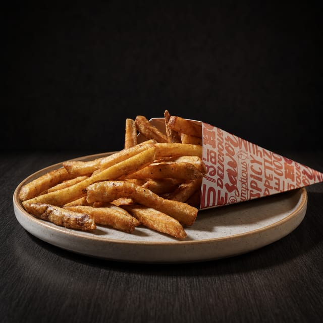 Papas Sazonadas Fritas / Seasoned Fries.