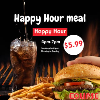 Happy Hour Burger Meal