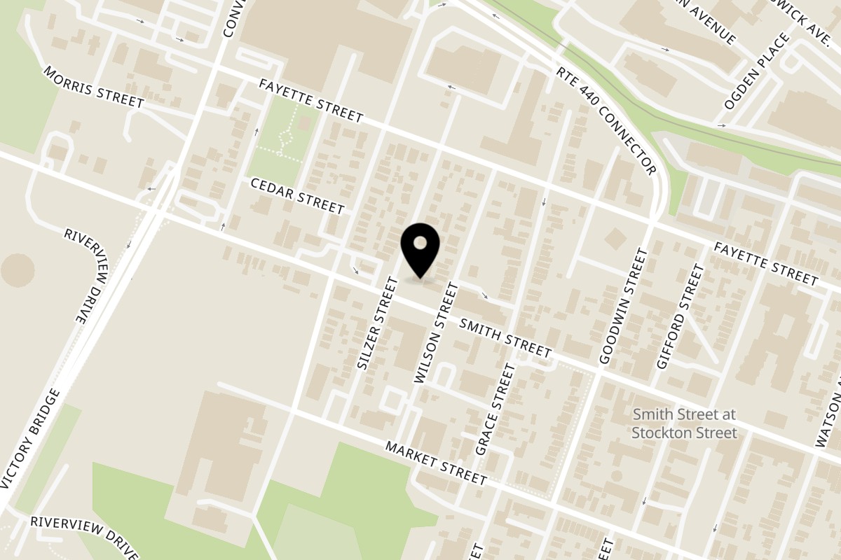 Map showing the location of Eclipse Burgers Cachapas Y Mas Eclipse Bocaito Urbano on 464 Smith St in Perth Amboy